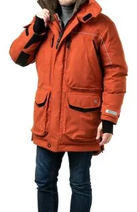 фото Куртка-парка мужская зимняя «Фокс» (цвет терракотовый)