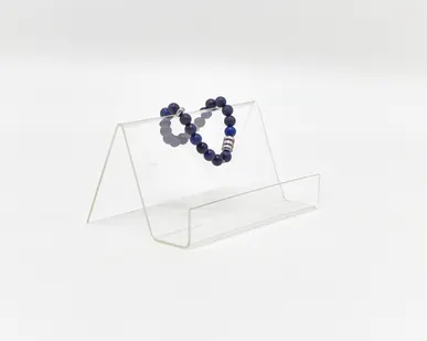 фото Подставка универсальная 150*80*95мм с ограничительным бортиком, прозрачный акрил