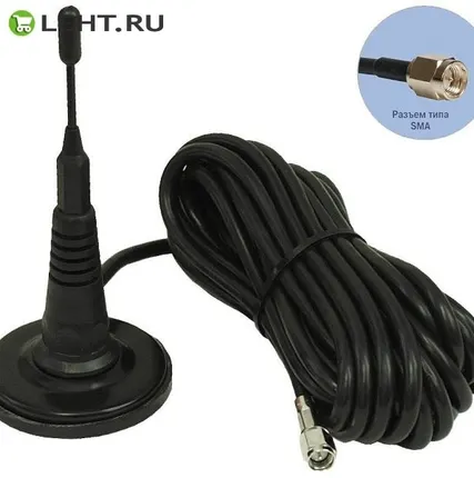Фото №0 Антей 905 SMA 3 м, 5dB: Антенна GSM на магнитном основании