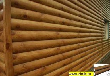 фото Сайдинг металлический "Бревно"