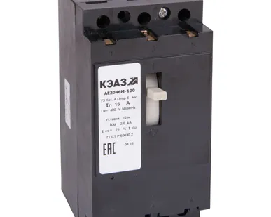 фото Выключатель автоматический 50А 12Iн АЕ2046М-100 У3 400В AC КЭАЗ 104627