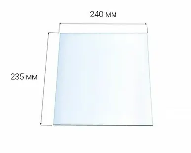 фото Стекло для каминной дверки Везувий 210