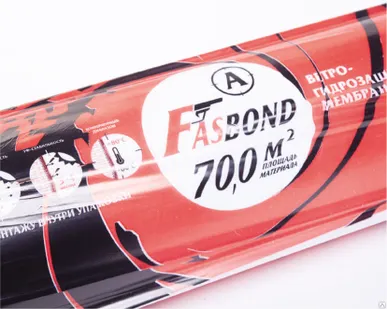 фото Мембрана гидроизоляционная ветрозащитная FASBOND (А) (1.6*43.75 м) 70 м.