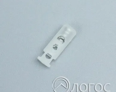 фото Стопор пласт. "цилиндр" 0305-3124 2-отв., цветн., прозрачный