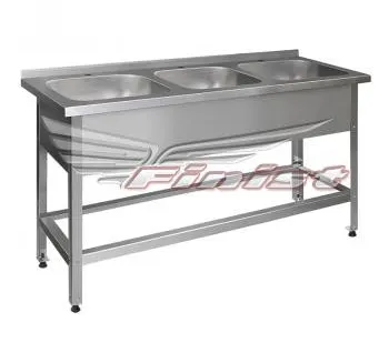 фото Ванна моечная ВМНц-3 (1500 х 500 х 860)