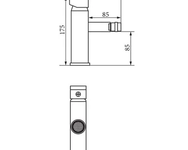 фото Смеситель для биде Veragio/Quartet VR.QRT-4620.CR хром
