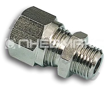 фото 201z0618 - Фитинг обжимной прямой наруж. резьба G1/8" под трубку 6мм