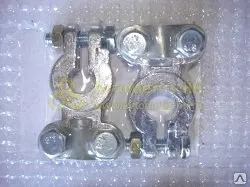 фото Клеммы АКБ на иномарки "+", "-" (свинец) (2шт.) (12000114)