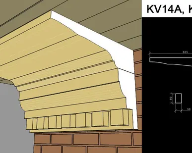 фото Венчающий карниз KV14A