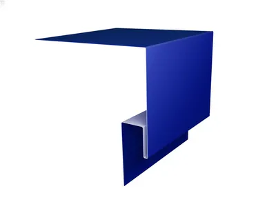 фото Планка околооконная сложная (Блок-хаус, Экобрус) Grand Line 250х50х23 0,45 PE с пленкой RAL 5002 ультрамариново-синий