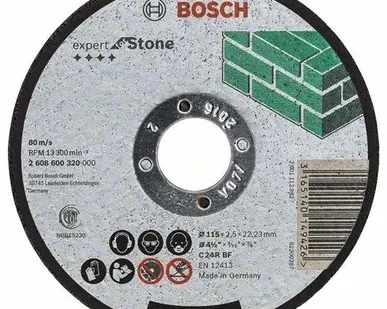 фото Диск абразивный Bosch по камню 115*22,2*2,5 мм