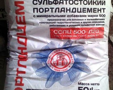 фото Цемент ССПЦ М500 50 кг
