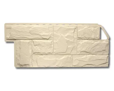 фото Фасадная панель (АП) Гранит ЭКО Кремовый 1130*480*23 мм (раб.размер 1010*450)