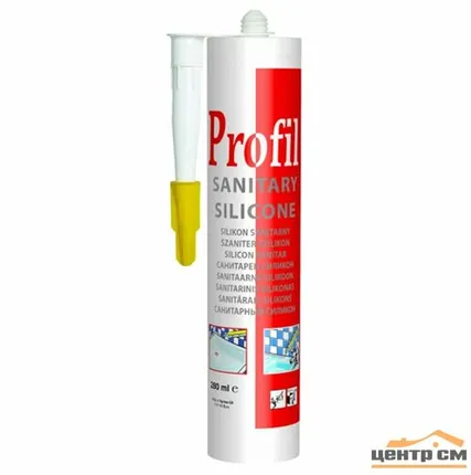 Фото №0 Герметик силиконовый универсальный белый СОУДАЛ PROFIL 270мл