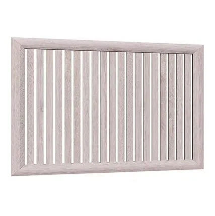 Фото №0 Экран для радиатора МДФ реечный 120х60см Ясень светлый