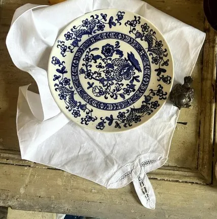 Фото №0 Салфетка 41х42 лен ришелье