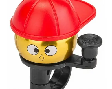 фото Звонок 10A-05 "Кепка" алюминий/пластик, красно-золотисто-чёрный