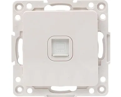 фото Механизм розетки RJ-45 1-м Стокгольм бел. PROxima EKF EYK01-035-10
