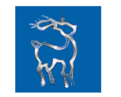 фото Фигура ULD-H1419-010/STA/3AAA WARM WHITE IP20 DEER Олень 3AAA (не в/к) 14х19см подвес 10 LED провод прозр. Uniel UL-00007252