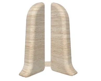 фото Заглушка для плинтуса левая, ясень светлый