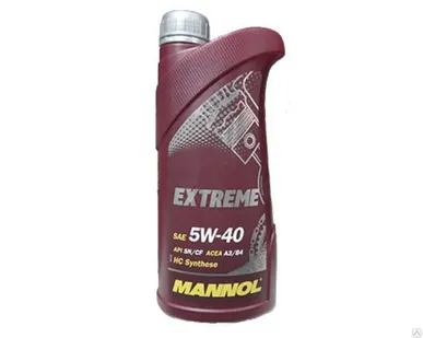 фото Масло моторное "MANNOL Extreme SAE" (1 л) 5W-40 синтетическое