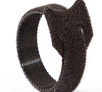 фото Хомуты-липучки 320x14мм (упак: 10 шт / 1 цвет / черный)