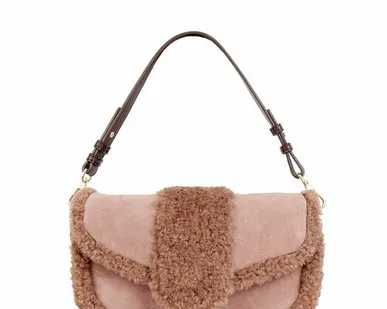 фото Бежевая замшевая сумка Кортина TJ COLLECTION YB 5232034 TPB
