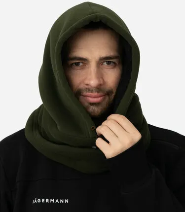 Фото №0 Капор флисовый (Капюшон) зеленый арт.21340-Khaki #