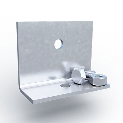 Фото №0 Крепление уголок для кровельного ограждения