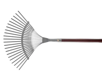 фото Веерные грабли c деревянным черенком, стальные, покрытые эпоксидом PALISAD