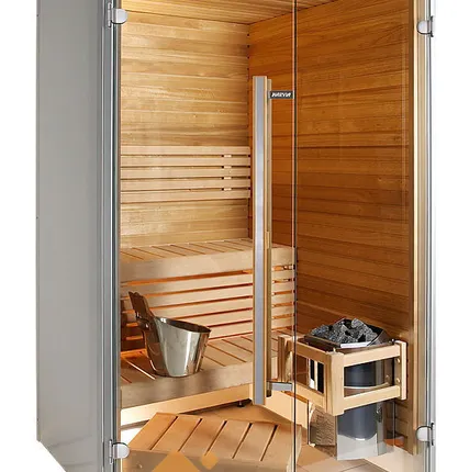 Фото №0 Сауна Harvia Sirius SC1212K (угловая, 1235х1240 мм, интерьер Formula из ольхи, печь Vega Compact)