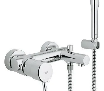 фото Grohe Concetto New 32212001 Смеситель для ванны с душевым гарнитуром Euphor
