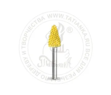 фото 3T14-40 - Конус, Ø хвостовика 3мм, Ø фрезы X 6,35мм, L фрезы 12,7мм (fine) SUB-3T14-40