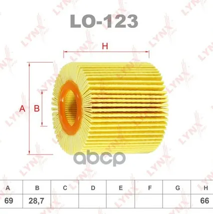 Фото №0 Вставка Фильтра Масляного LYNXauto арт. LO123
