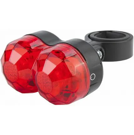 Фото №0 Фонарь задний JY-600T 2 светодиода 3 режима красно-чёрный