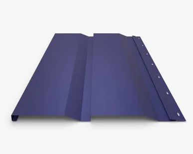 фото Сайдинг Металлический сайдинг «Корабельная доска» 0.47-0.50 мм RAL 5002, Ультрамарин