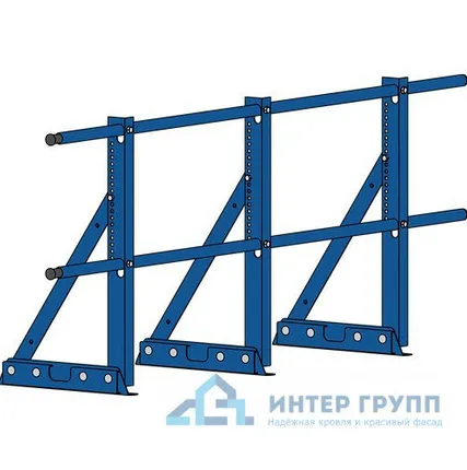 Фото №0 Ограждение ECONOM d-25 (круг) H-600/3,0м фальц ТУ