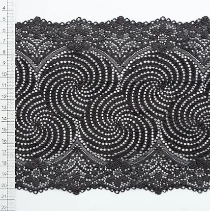 Фото №0 Кружево стрейч гипюр арт. 20097 180 мм, т.серый