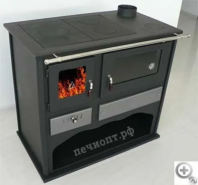 Фото №0 Отопительно-варочные печи с духовым шкафом МастерПечь; ПВ-09