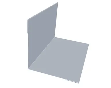 фото Угол внутренний 30х30 0,45 PE с пленкой RAL 9006 бело-алюминиевый