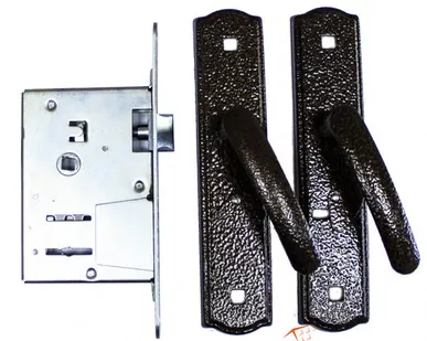 фото Замок врезной с ручками (медь) ЗЕНИТ/Avers