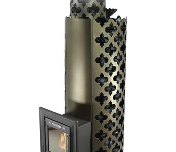 фото Печь для бани ТМФ Арабеска XXL Inox Люмина черная бронза