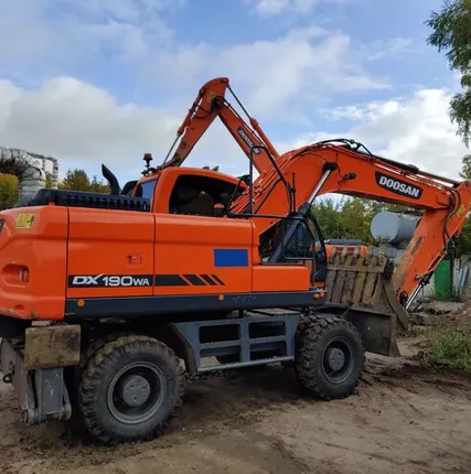 Фото №0 аренда колесного экскаватора с гидромолотом