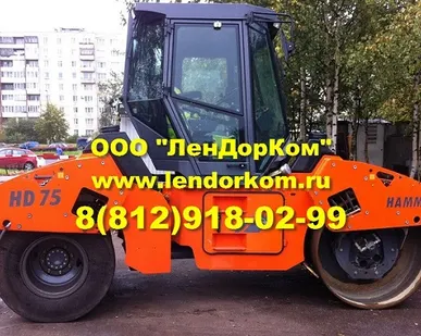 фото Аренда комбинированного асфальтового катка Hamm 7-8 тонн от собственника в СПб