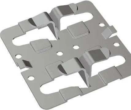 Фото №0 Крепежный кляммер рядовой с дистанциром 70х10, 1.2 мм