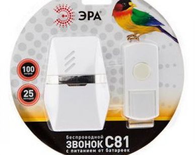 фото Звонок беспроводной ЭРА С81 60/