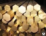 фото Шестигранник латунный 19 мм Л63