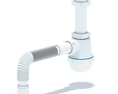 фото Сифон 11/2х40 с гофрой 40/50 с гайкой (C0115) Анипласт