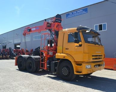 фото Манипулятор тягач камаз 65116 + Kanglim KS1256GII