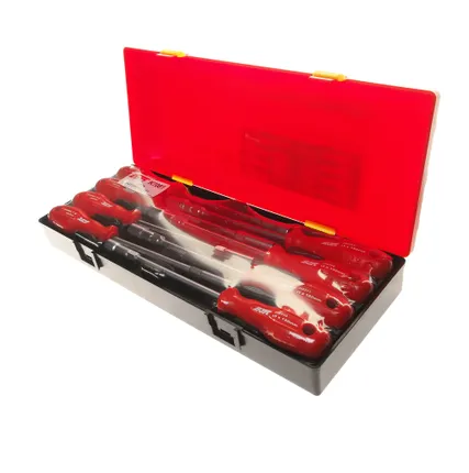 Фото №0 Набор отверток с торцевой головкой 6-13мм 8 предметов в кейсе JTC